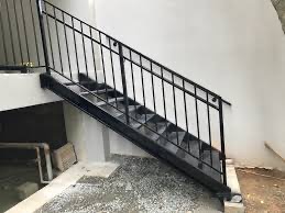 Corrimão de escada aço escovado